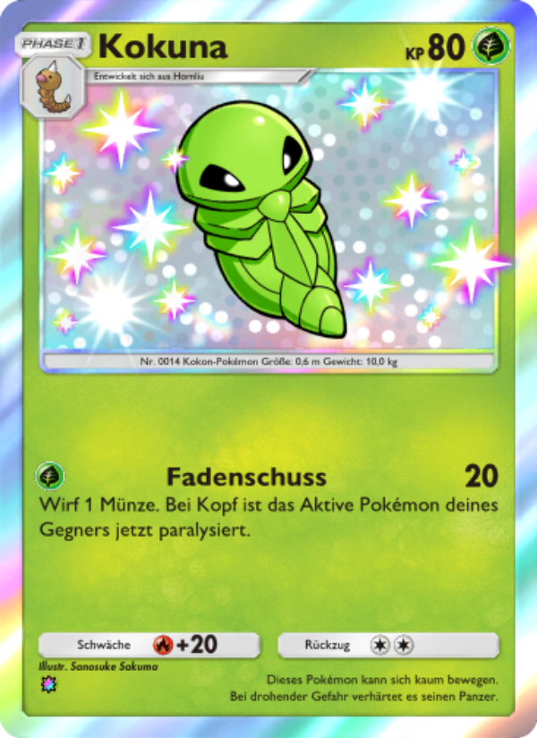 Kokuna 098 — Glänzendes Festival (German Pokémon TCG card)