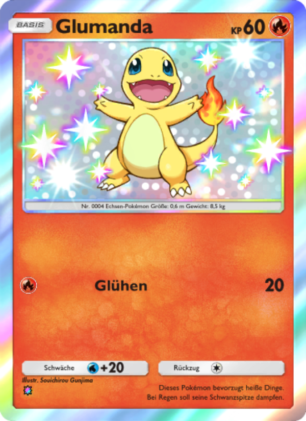 Glumanda 099 — Glänzendes Festival (German Pokémon TCG card)
