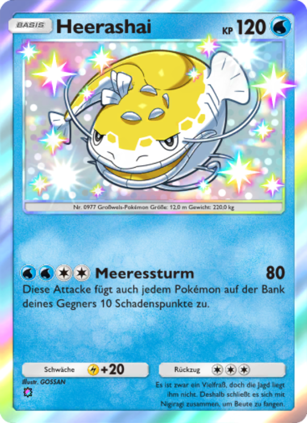 Heerashai 102 — Glänzendes Festival (German Pokémon TCG card)