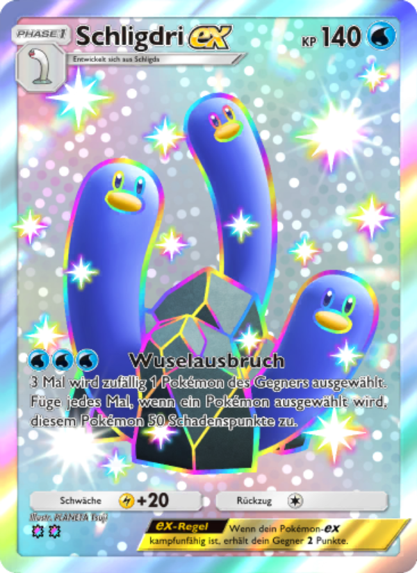 Schligdri-ex 109 — Glänzendes Festival (German Pokémon TCG card)