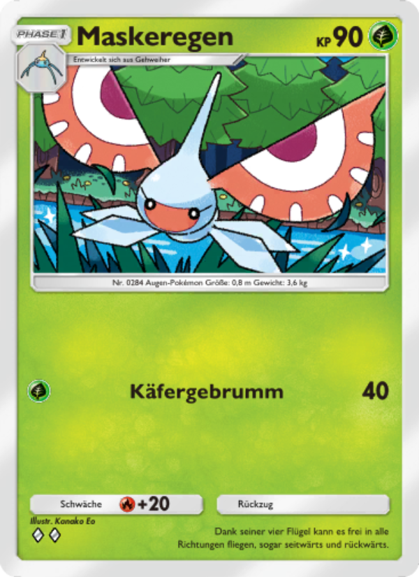 Maskeregen 004 — Hüter des Firmaments (German Pokémon TCG card)