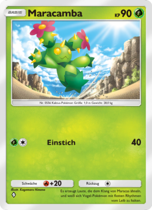 Maracamba 005 — Hüter des Firmaments (German Pokémon TCG card)