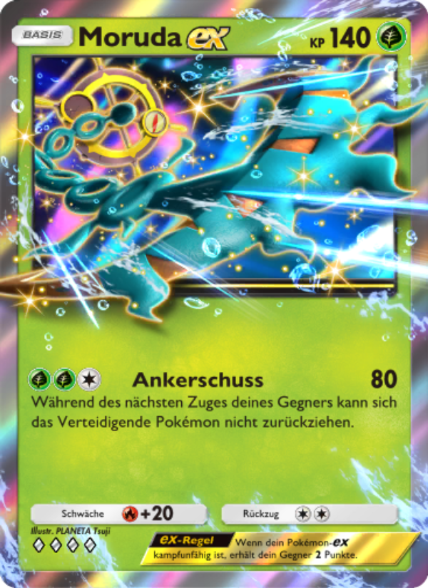 Moruda-ex 023 — Hüter des Firmaments (German Pokémon TCG card)