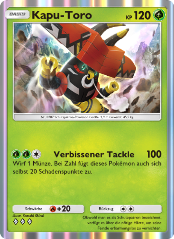 Kapu-Toro 024 — Hüter des Firmaments (German Pokémon TCG card)
