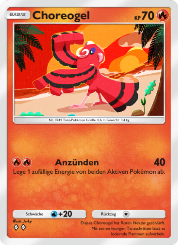 Choreogel 034 — Hüter des Firmaments (German Pokémon TCG card)