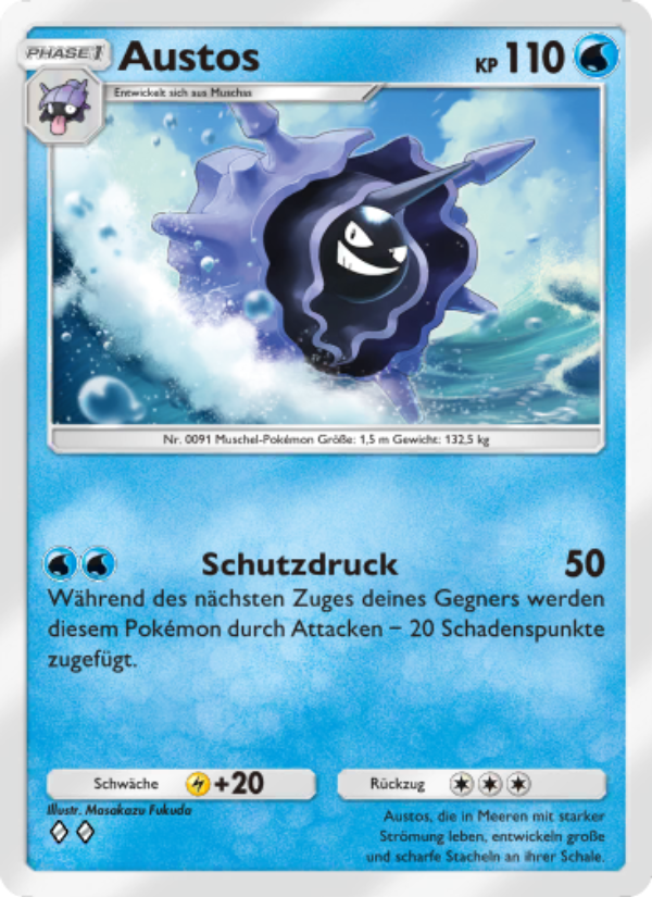 Austos 043 — Hüter des Firmaments (German Pokémon TCG card)