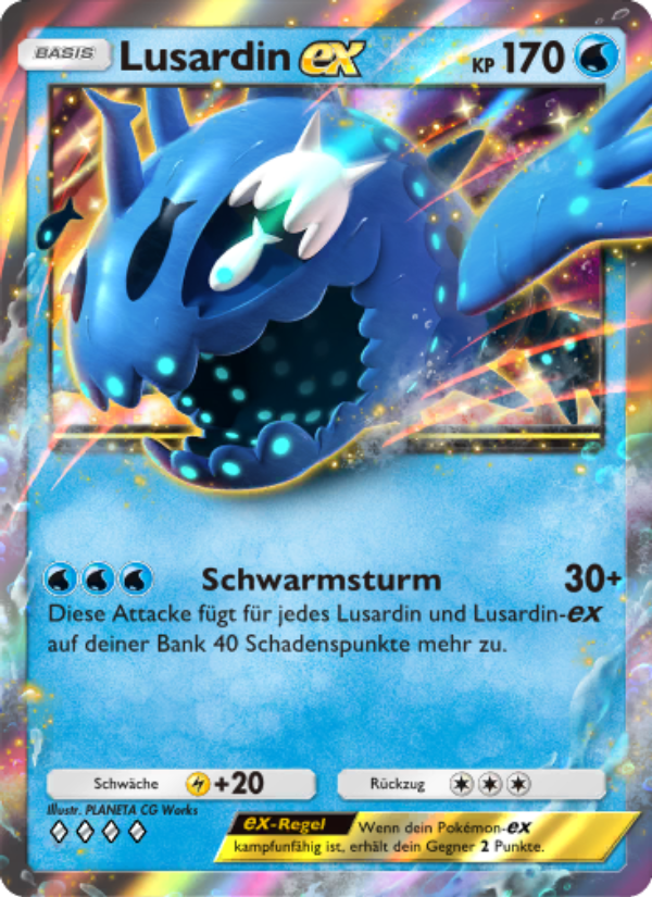 Lusardin-ex 051 — Hüter des Firmaments (German Pokémon TCG card)
