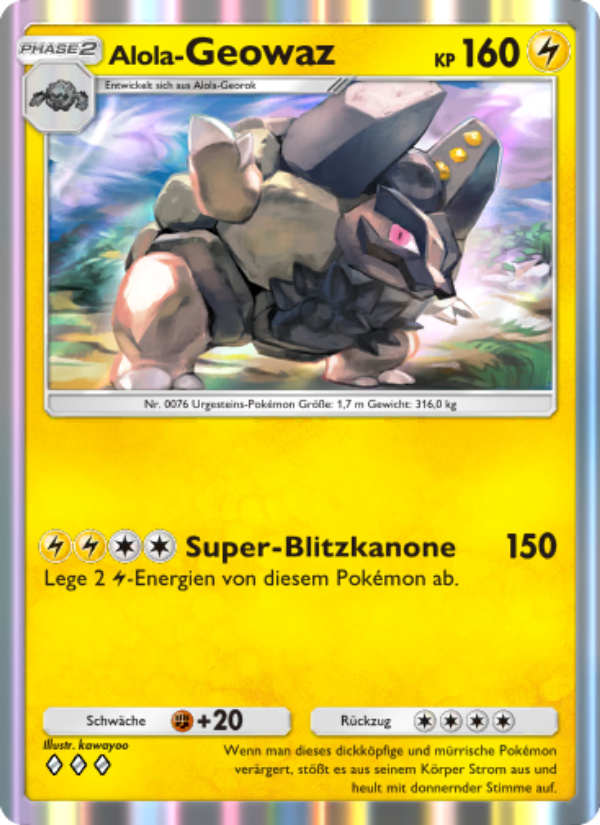 Alola-Geowaz 061 — Hüter des Firmaments (German Pokémon TCG card)