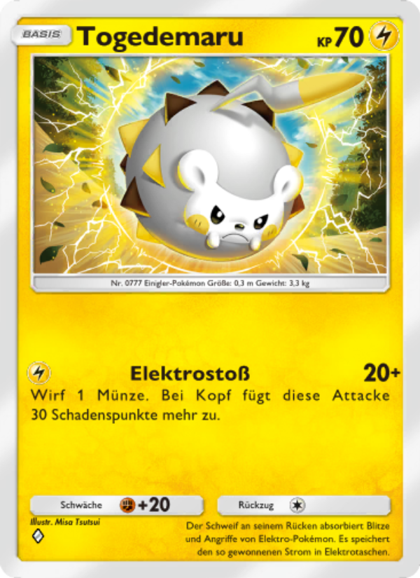 Togedemaru 067 — Hüter des Firmaments (German Pokémon TCG card)