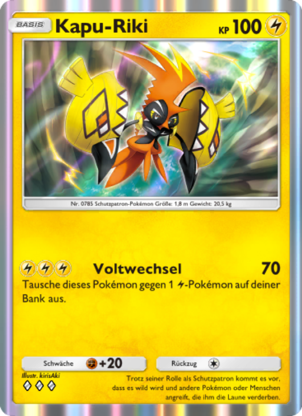 Kapu-Riki 068 — Hüter des Firmaments (German Pokémon TCG card)