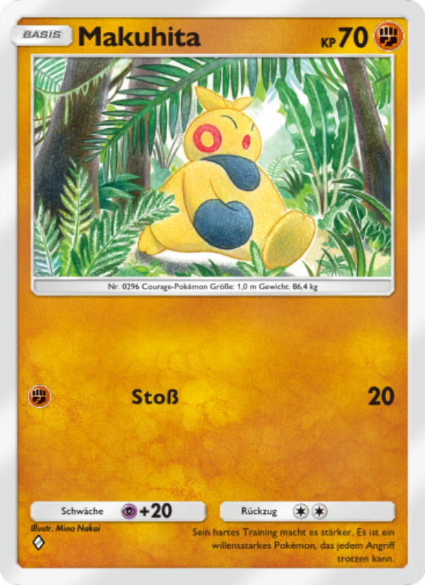 Makuhita 090 — Hüter des Firmaments (German Pokémon TCG card)