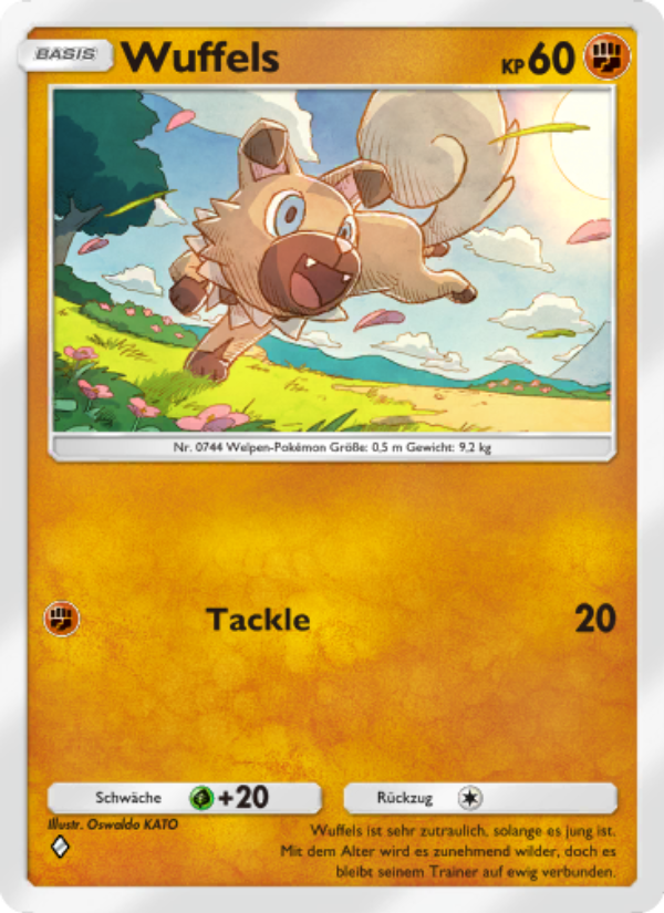 Wuffels 099 — Hüter des Firmaments (German Pokémon TCG card)