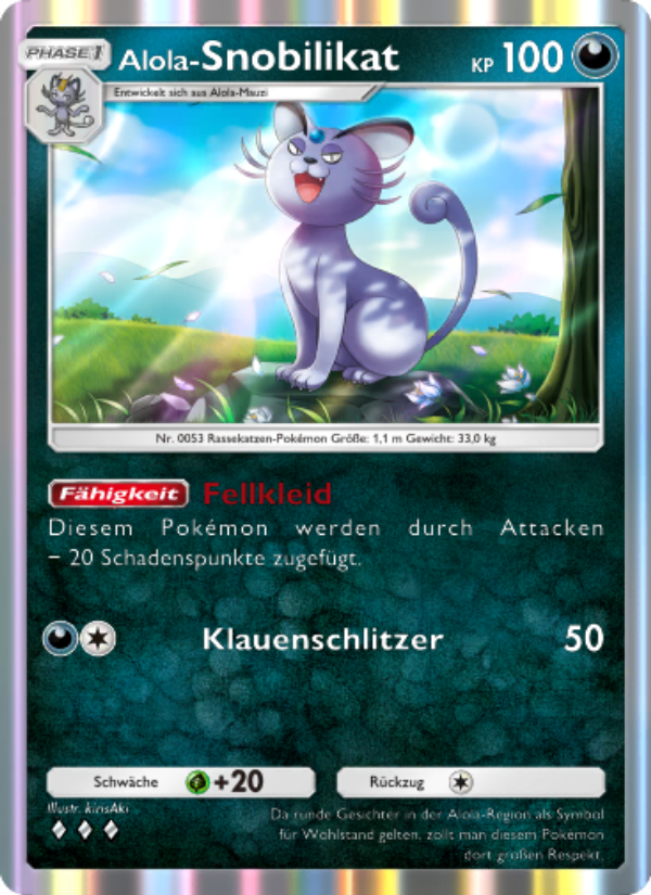 Alola-Snobilikat 109 — Hüter des Firmaments (German Pokémon TCG card)
