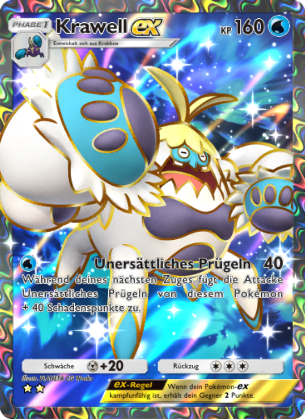 Krawell-ex 183 — Hüter des Firmaments (German Pokémon TCG card)