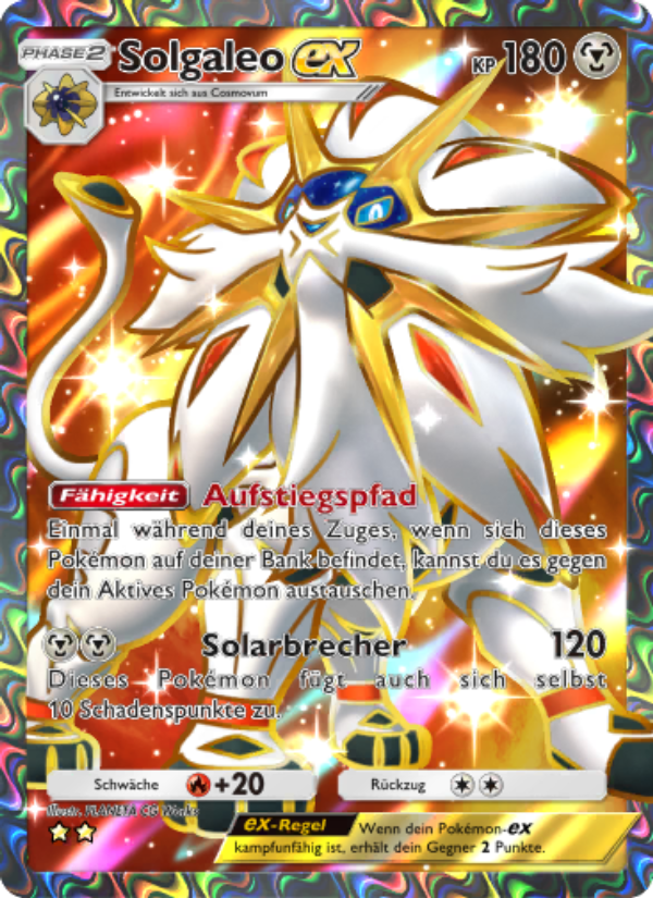 Solgaleo-ex 189 — Hüter des Firmaments (German Pokémon TCG card)