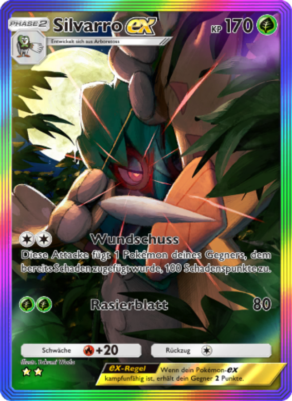 Silvarro-ex 198 — Hüter des Firmaments (German Pokémon TCG card)