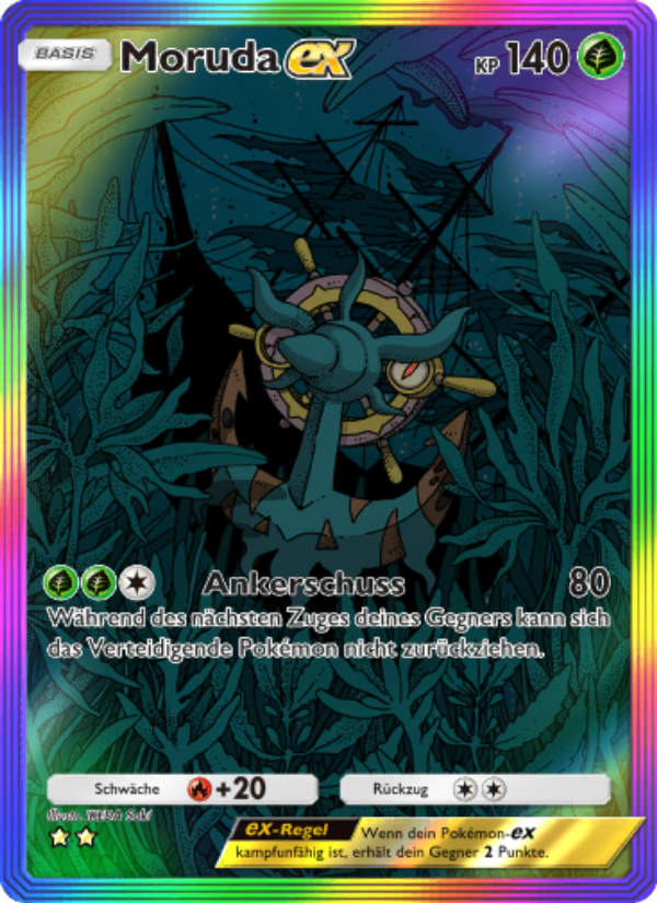 Moruda-ex 199 — Hüter des Firmaments (German Pokémon TCG card)