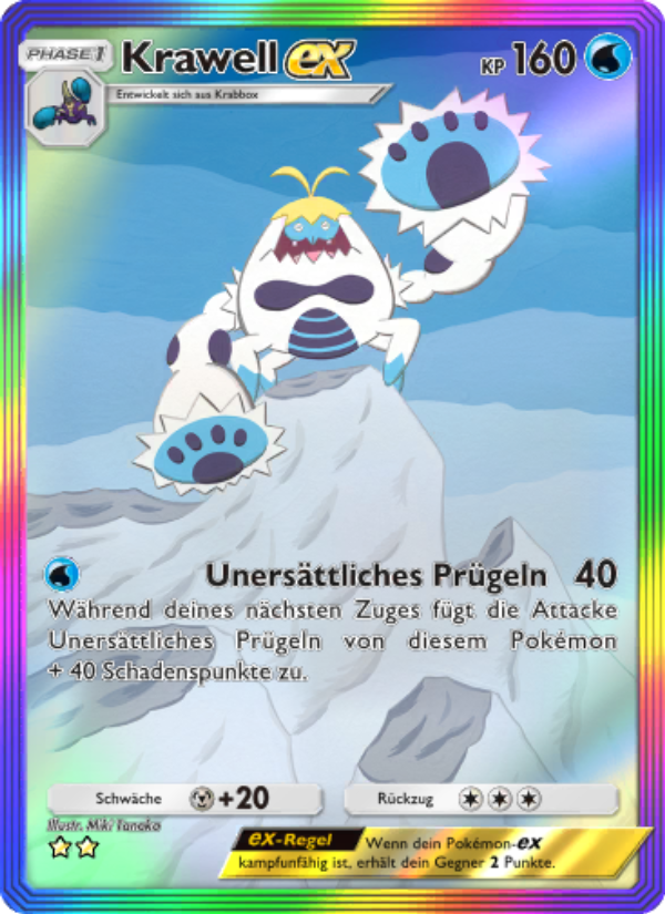 Krawell-ex 201 — Hüter des Firmaments (German Pokémon TCG card)