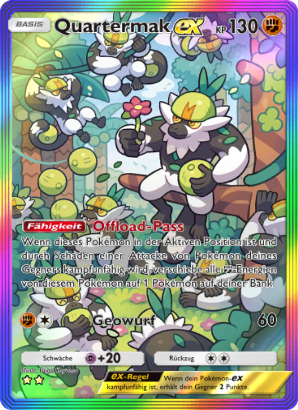 Quartermak-ex 205 — Hüter des Firmaments (German Pokémon TCG card)