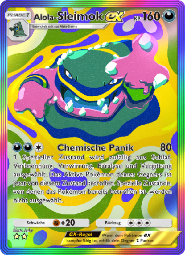 Alola-Sleimok-ex 206 — Hüter des Firmaments (German Pokémon TCG card)