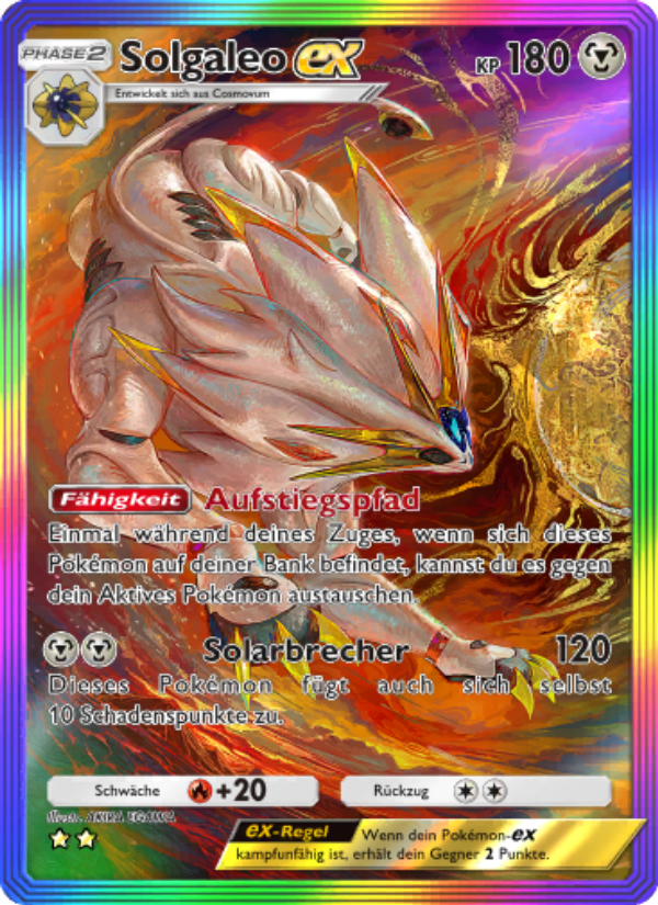 Solgaleo-ex 207 — Hüter des Firmaments (German Pokémon TCG card)