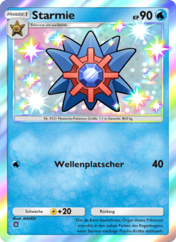 Starmie 219 — Hüter des Firmaments (German Pokémon TCG card)