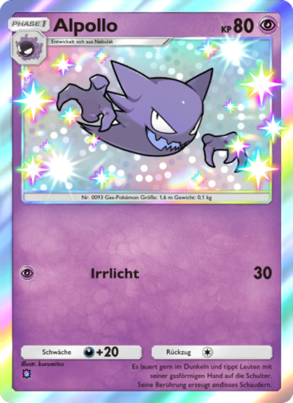 Alpollo 221 — Hüter des Firmaments (German Pokémon TCG card)