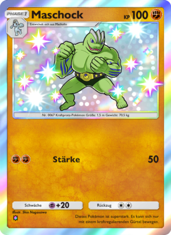 Maschock 224 — Hüter des Firmaments (German Pokémon TCG card)