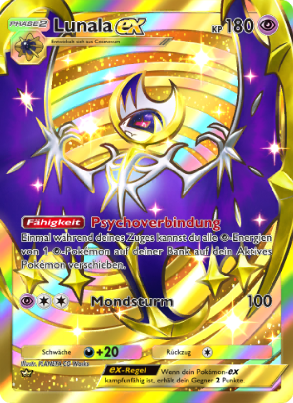 Lunala-ex 238 — Hüter des Firmaments (German Pokémon TCG card)