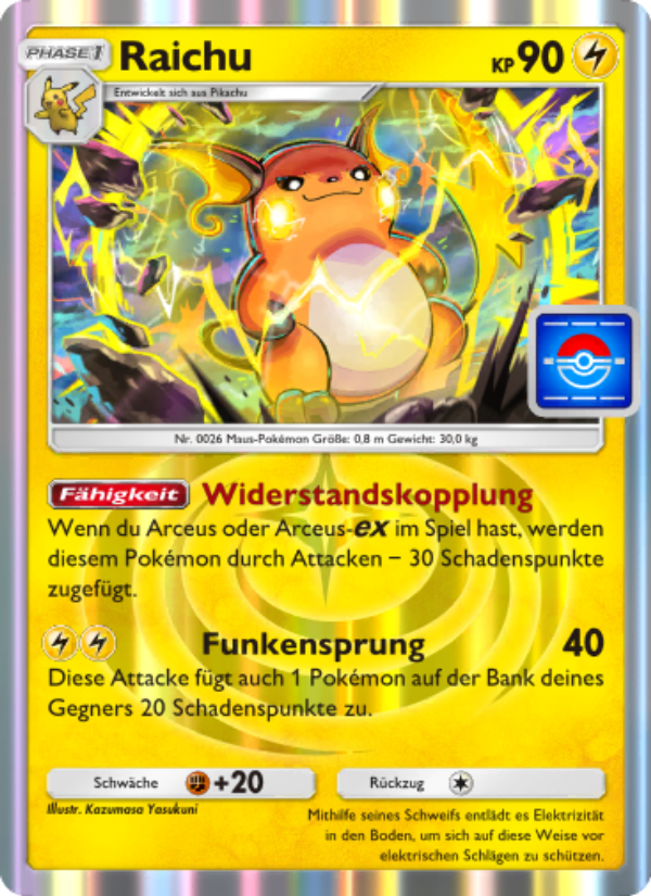 Raichu 044 — PROMO-A (German Pokémon TCG card)
