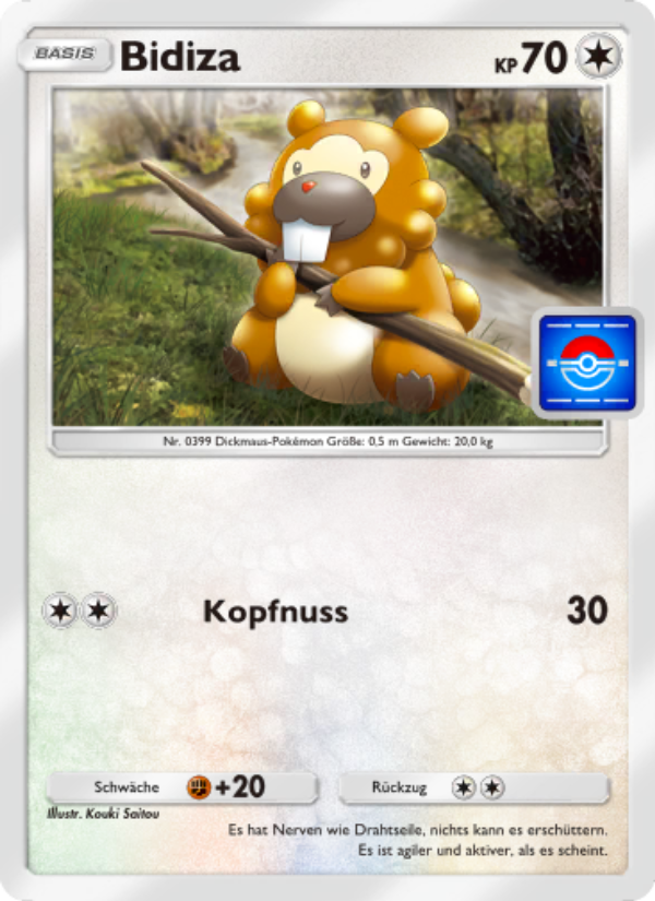 Bidiza 057 — PROMO-A (German Pokémon TCG card)