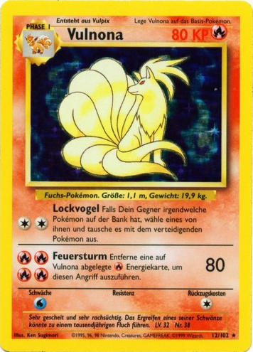 Vulnona 12 — Grundset (German Pokémon TCG card)