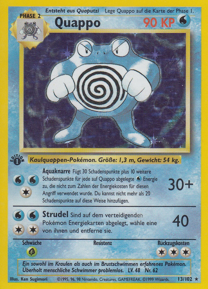 Quappo 13 — Grundset (German Pokémon TCG card)