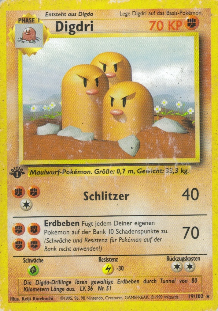 Digdri 19 — Grundset (German Pokémon TCG card)