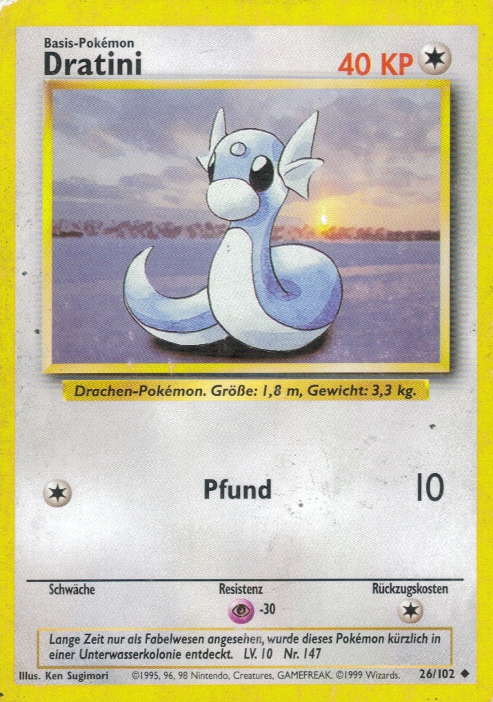 Dratini 26 — Grundset (German Pokémon TCG card)