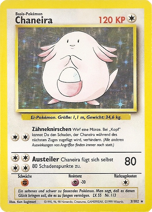 Chaneira 3 — Grundset (German Pokémon TCG card)