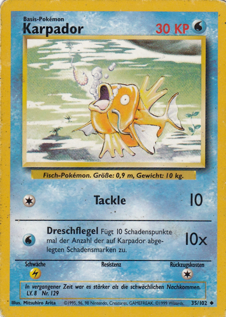 Karpador 35 — Grundset (German Pokémon TCG card)