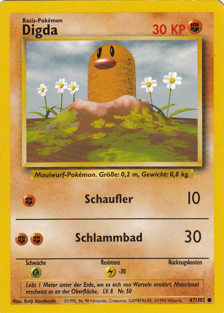 Digda 47 — Grundset (German Pokémon TCG card)