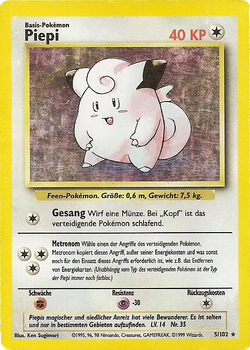 Piepi 5 — Grundset (German Pokémon TCG card)