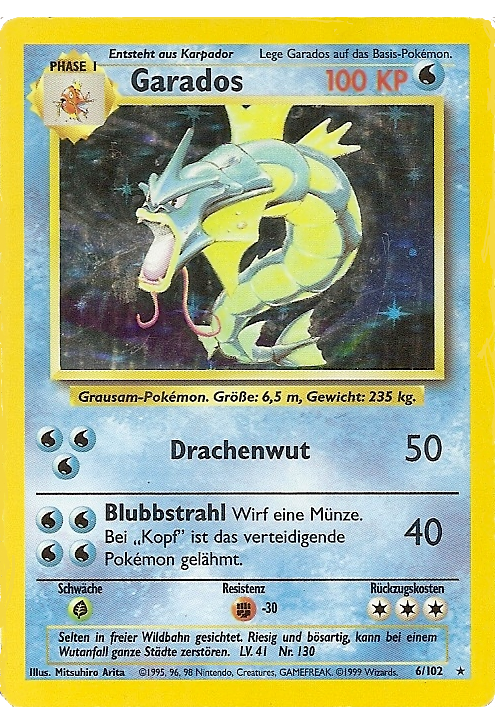 Garados 6 — Grundset (German Pokémon TCG card)