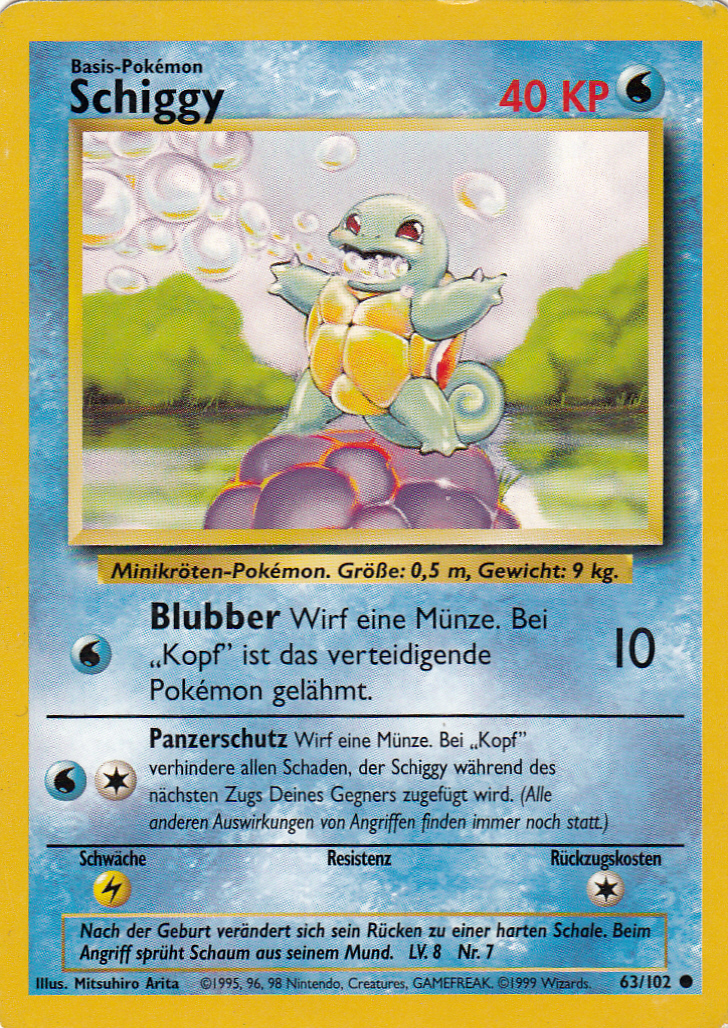 Schiggy 63 — Grundset (German Pokémon TCG card)