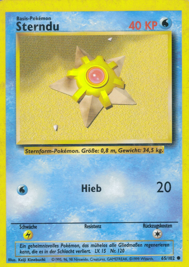 Sterndu 65 — Grundset (German Pokémon TCG card)