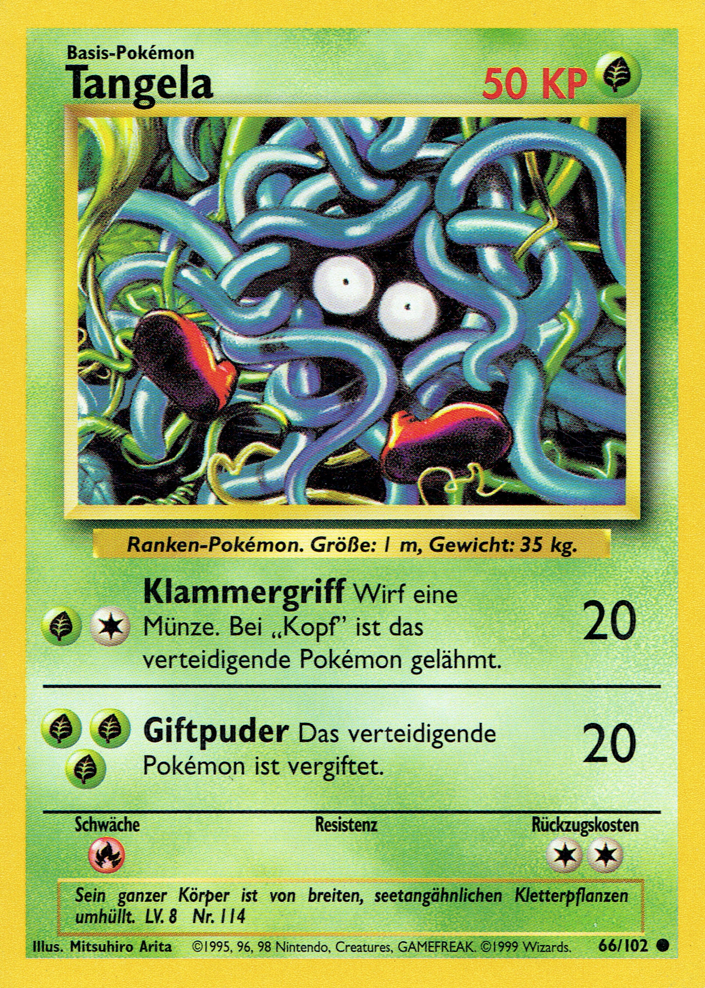 Tangela 66 — Grundset (German Pokémon TCG card)