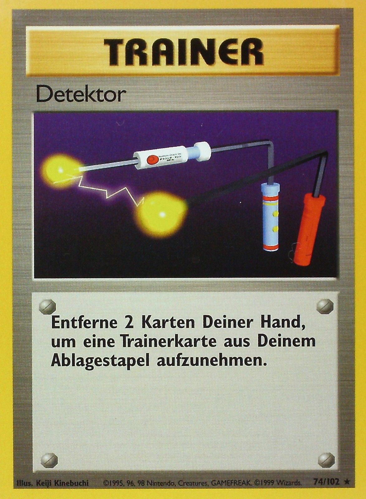 Detektor 74 — Grundset (German Pokémon TCG card)
