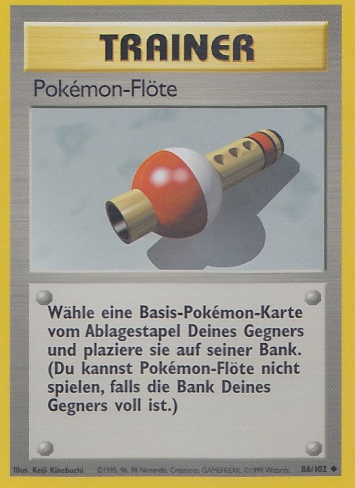Pokémon-Flöte 86 — Grundset (German Pokémon TCG card)