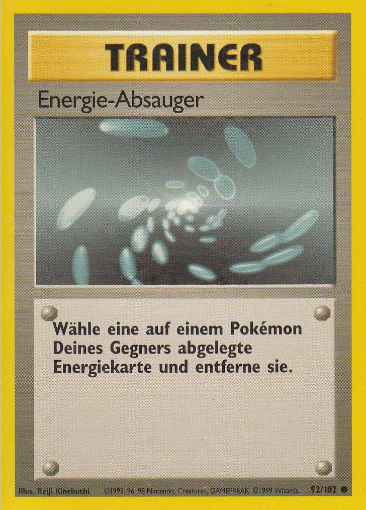 Energie-Absauger 92 — Grundset (German Pokémon TCG card)