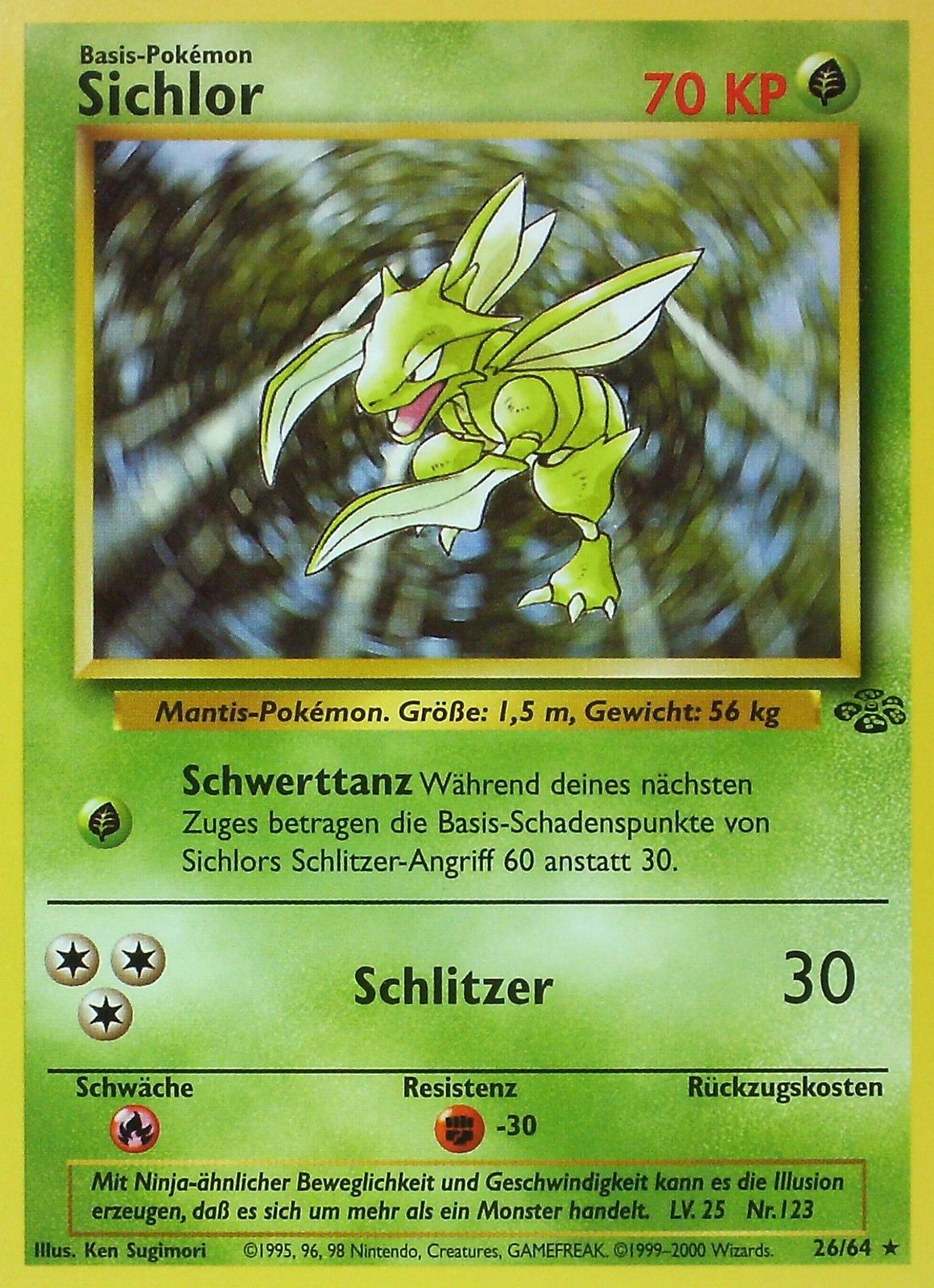 Sichlor 10 — Dschungel (German Pokémon TCG card)