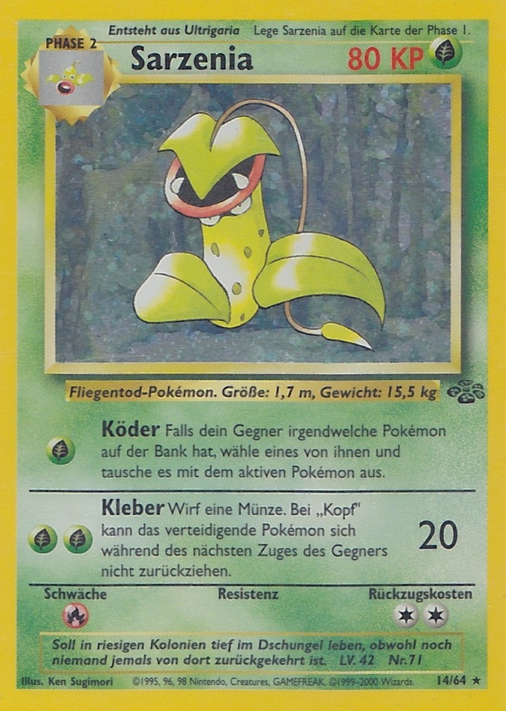 Sarzenia 14 — Dschungel (German Pokémon TCG card)