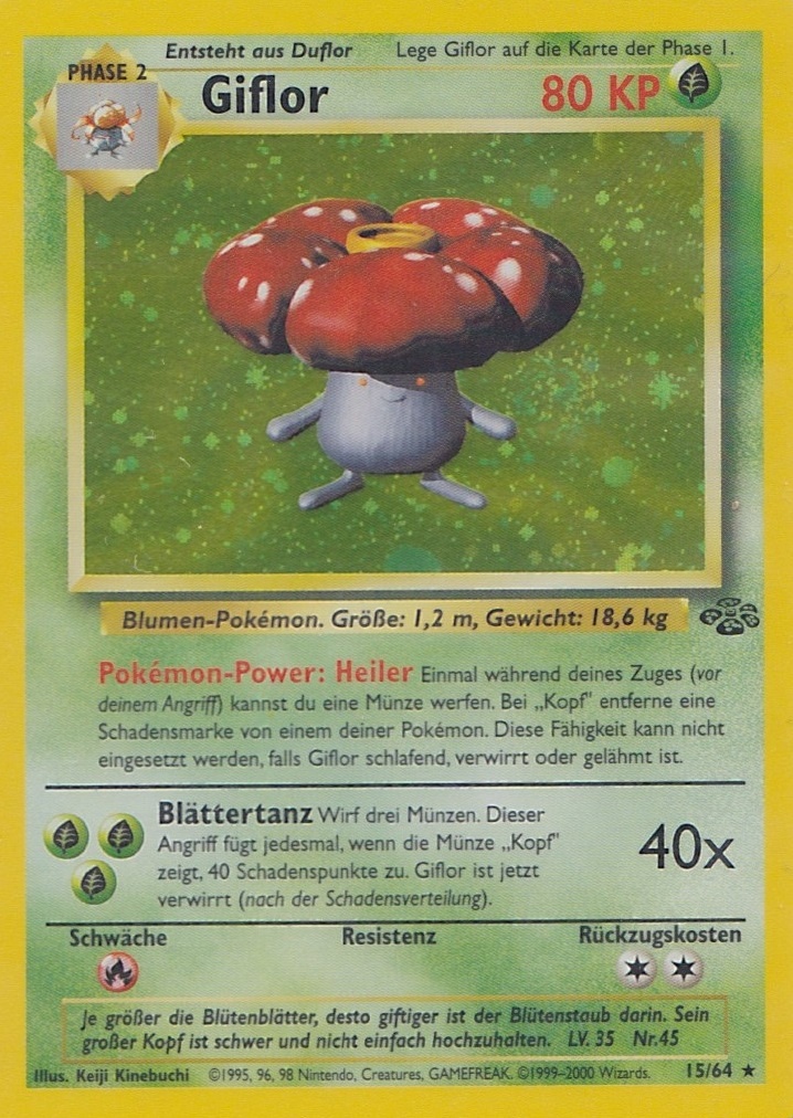 Giflor 15 — Dschungel (German Pokémon TCG card)