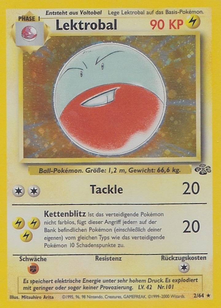 Lektrobal 18 — Dschungel (German Pokémon TCG card)